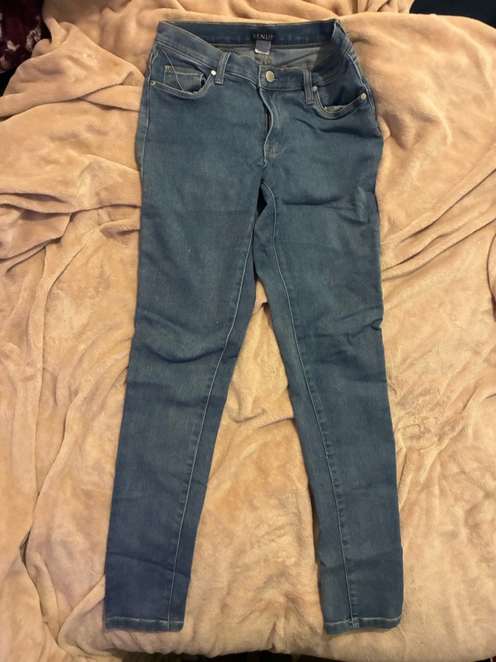 VENUS Women's Blue Skinny Jeans